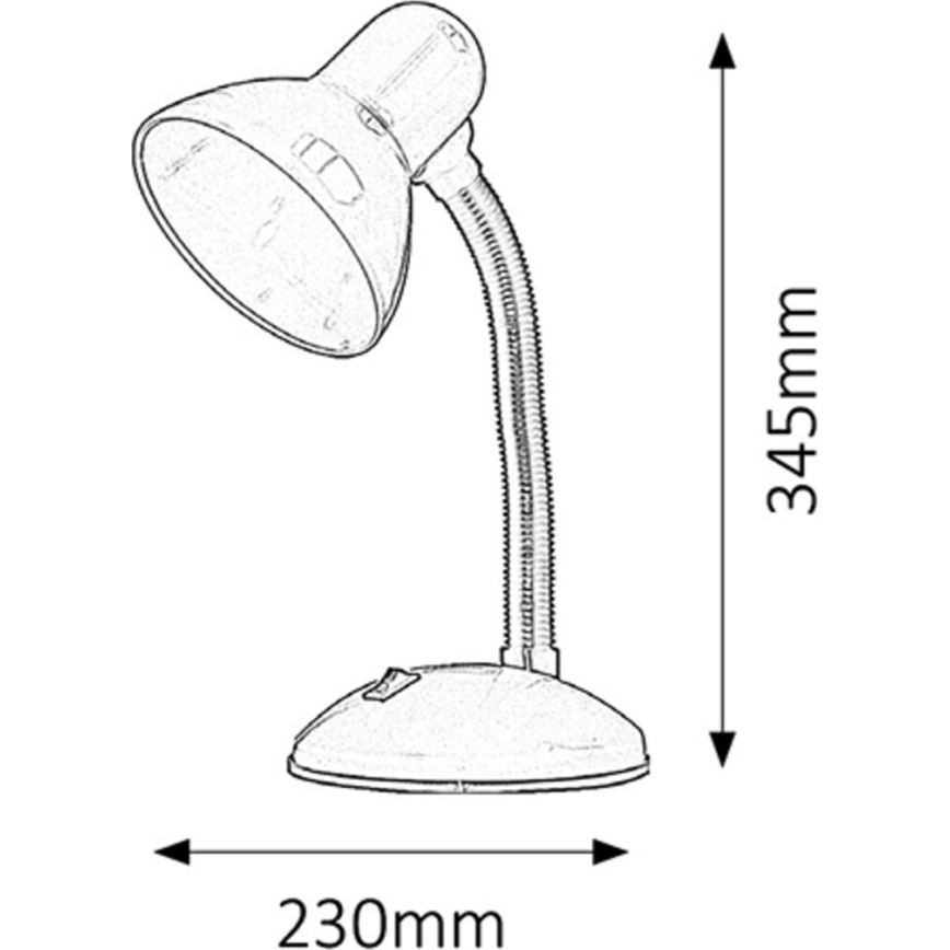 Rabalux - Lámpara de mesa 1xE27/40W/230V