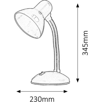 Rabalux - Lámpara de mesa 1xE27/40W/230V