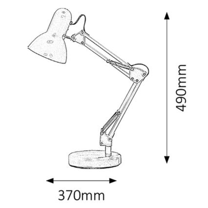 Rabalux - Lámpara de mesa 1xE27/60W/230V