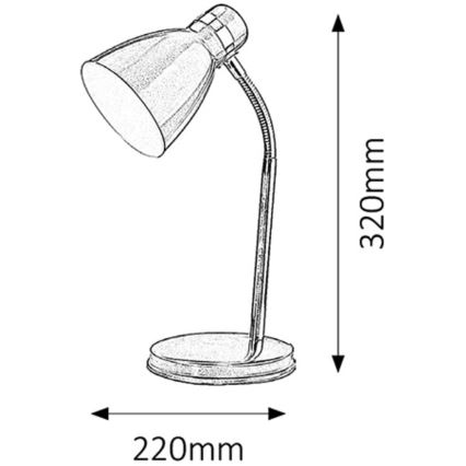 Rabalux - Lámpara de mesa 1xE14/40W/230V