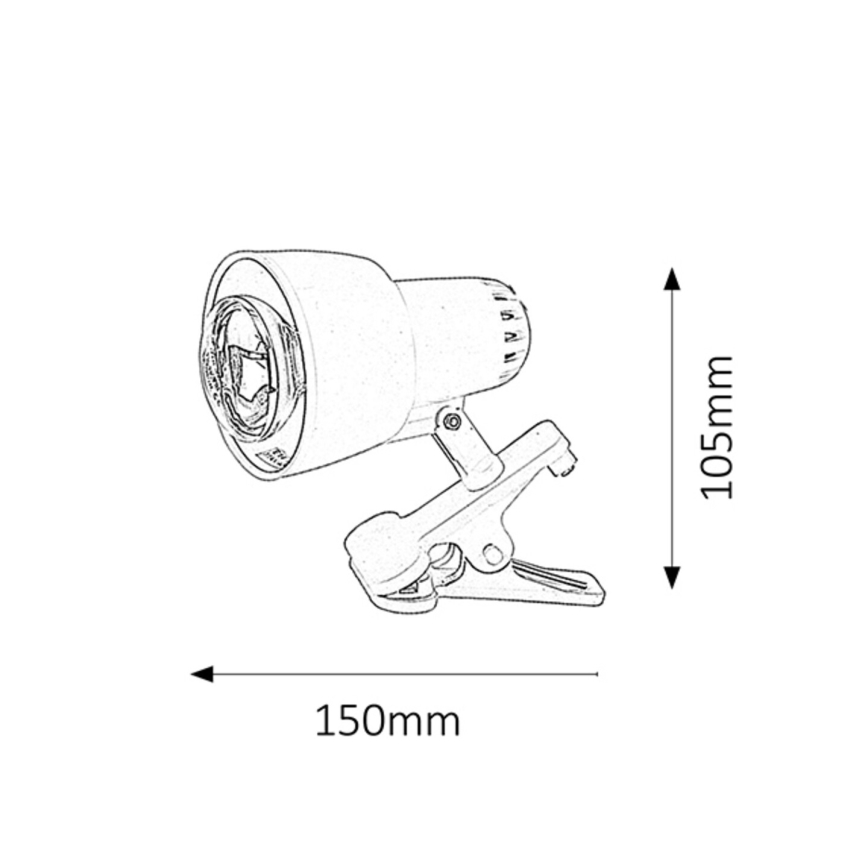 Rabalux - Lámpara con 1xE14/40W/230V negra