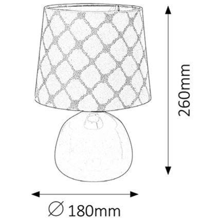 Rabalux - Lámpara de mesa E14/40W rosa