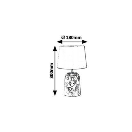 Rabalux 4548 - Lámpara de mesa SONAL 1xE14/40W/230V