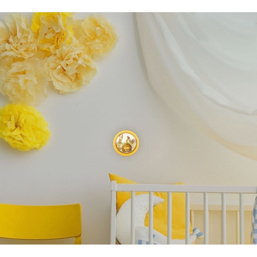 Rabalux - Aplique infantil LED LEON LED/0,3W/2xAA