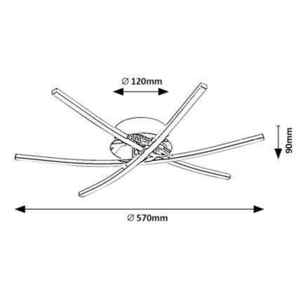 Rabalux - Plafón LED LED/21W/230V 4000K