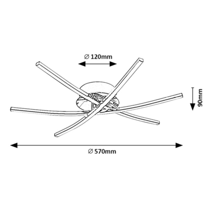 Rabalux - Plafón LED LED/21W/230V 4000K