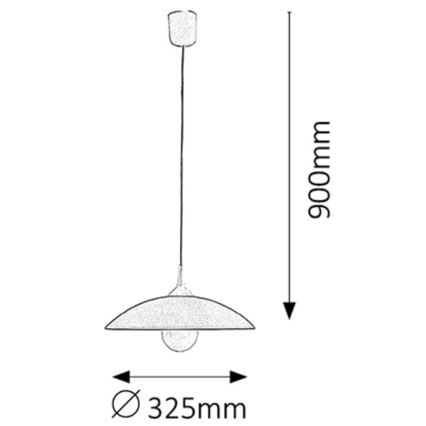 Rabalux - Lámpara colgante 1xE27/60W/230V