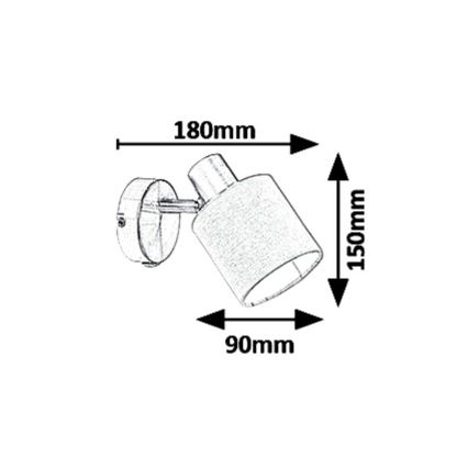 Rabalux 5009 - Foco NATINA 1xE14/25W/230V