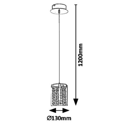 Rabalux 5043 - Lámpara LED colgante ASTRELLA LED/6W/230V