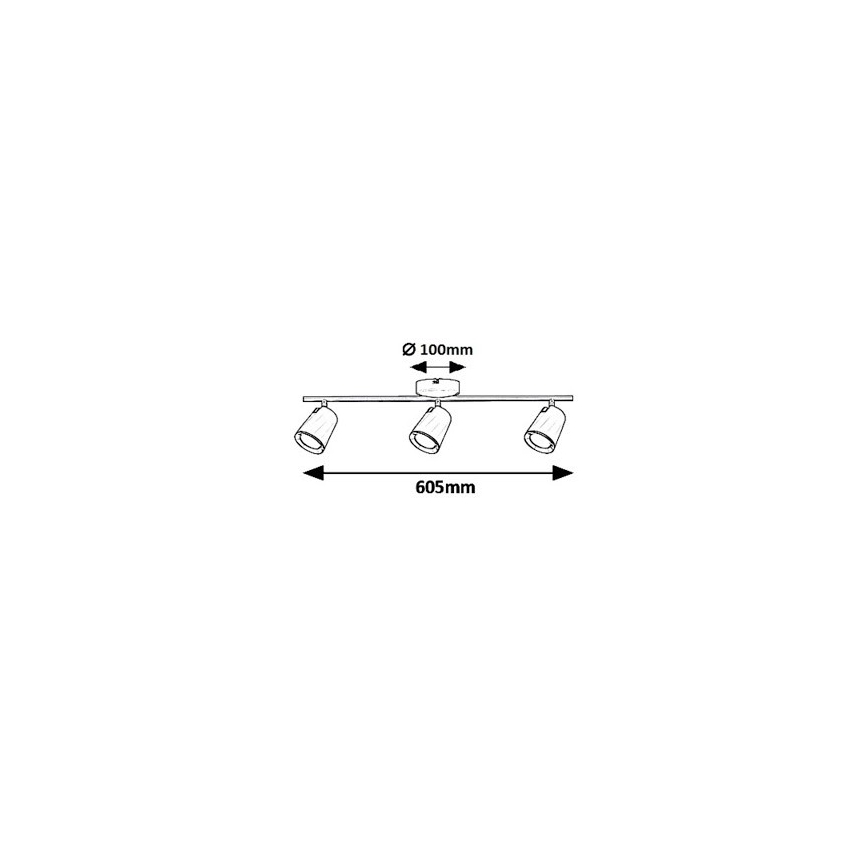 Rabalux 5047 - Foco LED SOLANGE 3xLED/6W/230V