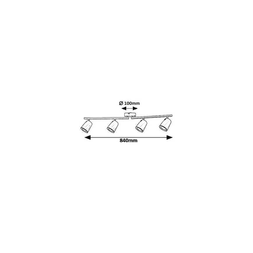 Rabalux 5048 - Foco LED SOLANGE 4xLED/6W/230V