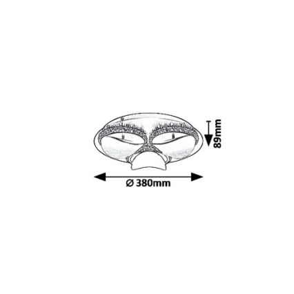 Rabalux 5050 - LED Plafón regulable CAPRIANA LED/18W/230V