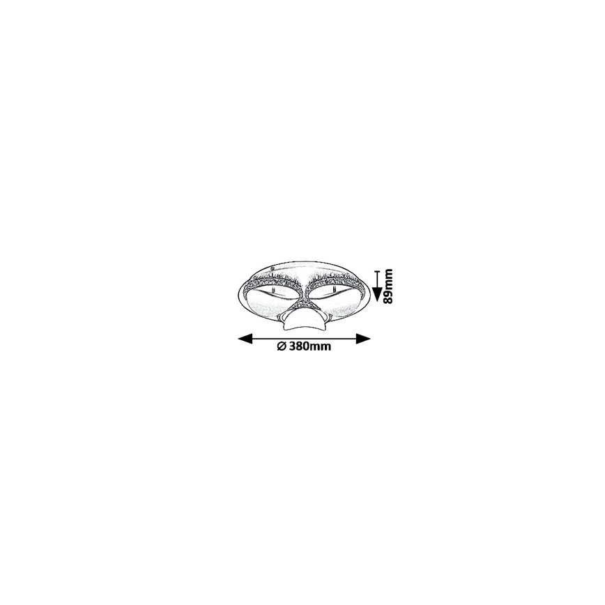 Rabalux 5050 - LED Plafón regulable CAPRIANA LED/18W/230V
