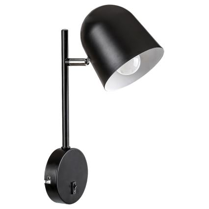 Rabalux - Aplique EGON 1xE14/40W/230V negro