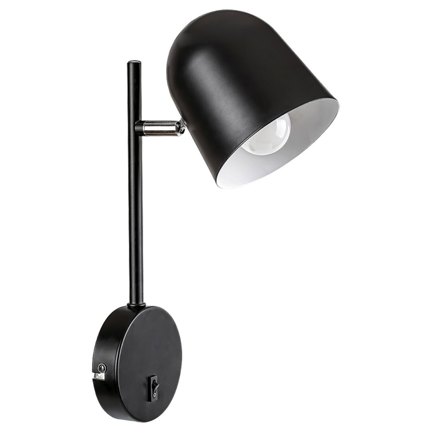 Rabalux - Aplique EGON 1xE14/40W/230V negro