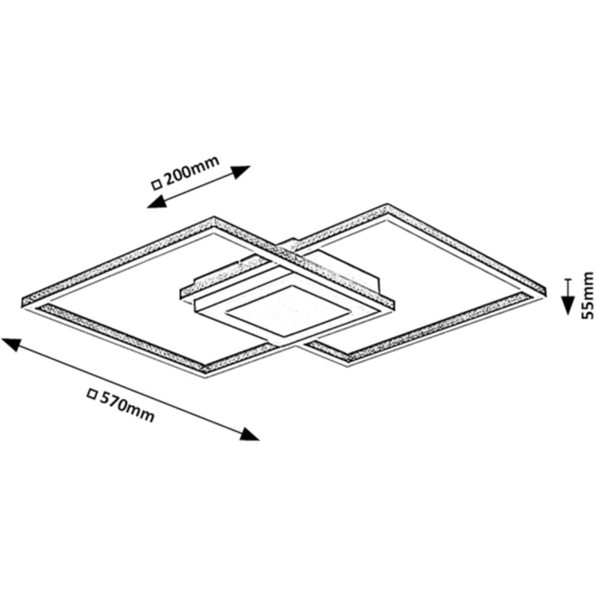 Rabalux - Lámpara de techo LED LED/40W/230V