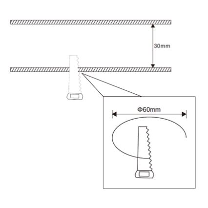 Rabalux - Lámpara empotrada LED para baños LED/3W/230V IP44 blanco