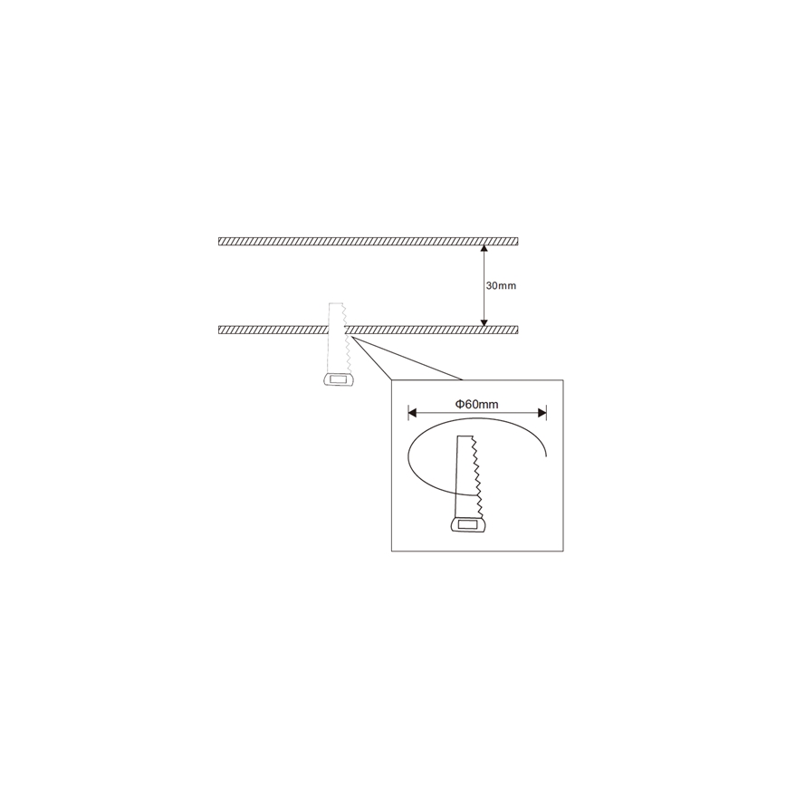 Rabalux - Lámpara empotrada LED para baños LED/3W/230V IP44 blanco