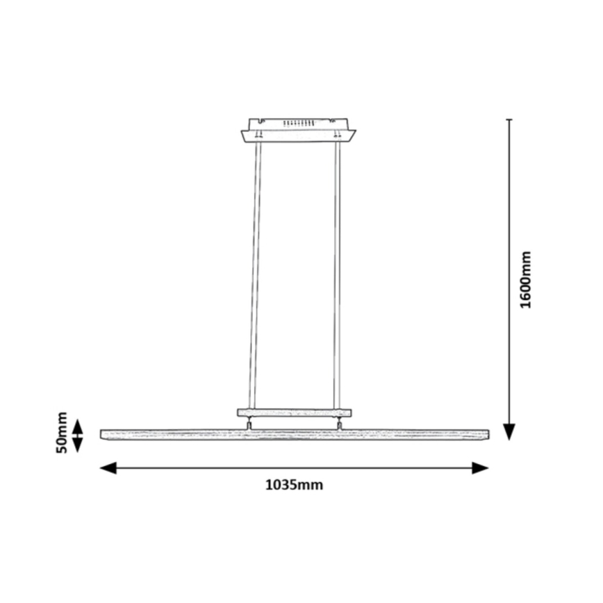 Rabalux - Lámpara de araña LED regulable en cadena LED/27W/230V
