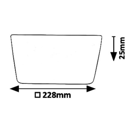 Rabalux 5374 - Lámpara empotrada LED OLEG LED/24W/230V