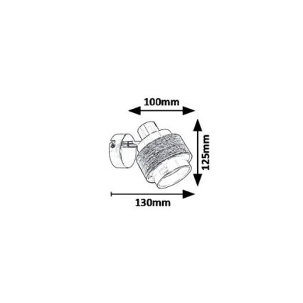 Rabalux 5379 - Foco de pared BASIL 1xE14/40W/230V