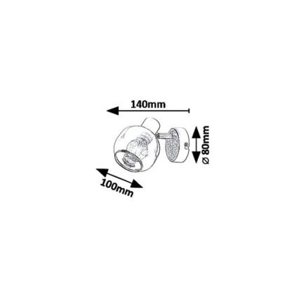 Rabalux 5397 - Foco de pared SALAZAR 1xE14/40W/230V