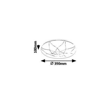 Rabalux - Plafón LED regulable LED/24W/230V Wi-Fi 3000-6500K + mando a distancia