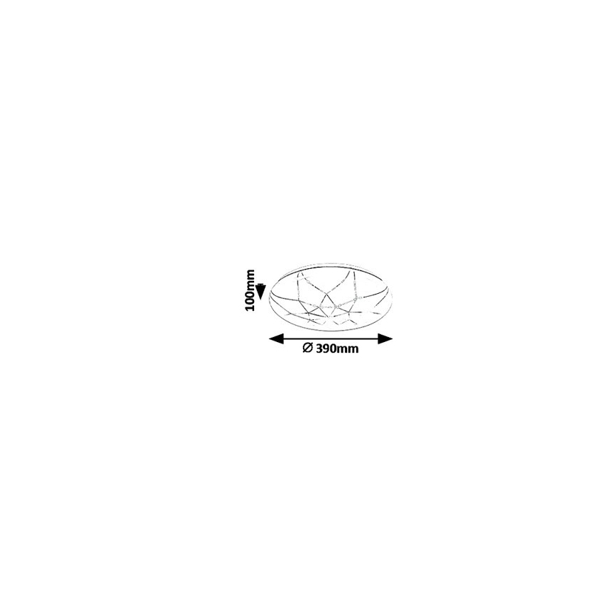 Rabalux - Plafón LED regulable LED/24W/230V Wi-Fi 3000-6500K + mando a distancia