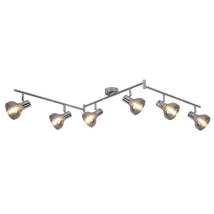 Rabalux 5562 - Foco HOLLY 6xE14/40W/230V cromo brillante