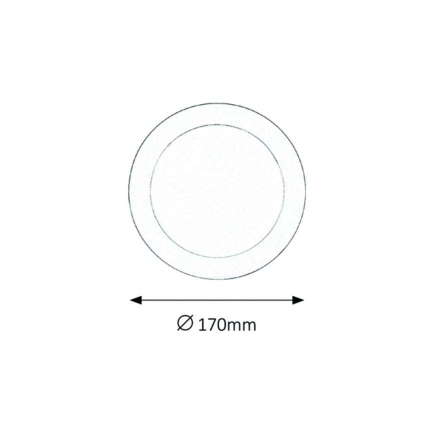 Rabalux - Lámpara empotrada LED para baños LED/12W/230V IP44 4000K