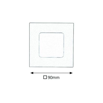 Rabalux - Lámpara empotrada LED para baños LED/3W/230V IP44 3000K