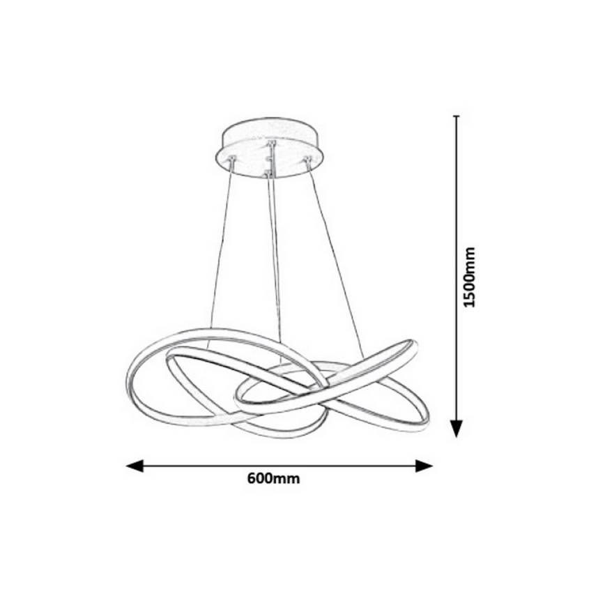 Rabalux - Araña LED colgante LED/40W/230V