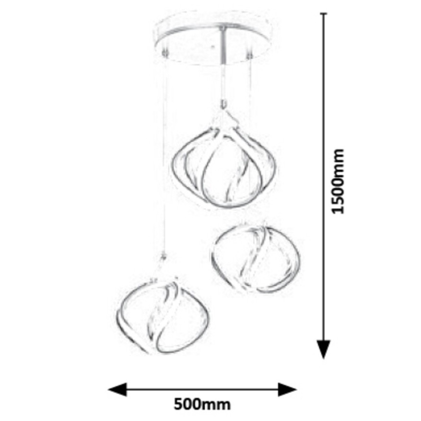 Rabalux - Lámpara LED colgante LED/50W/230V