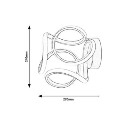 Rabalux - Aplique LED LED/11W/230V 3000K