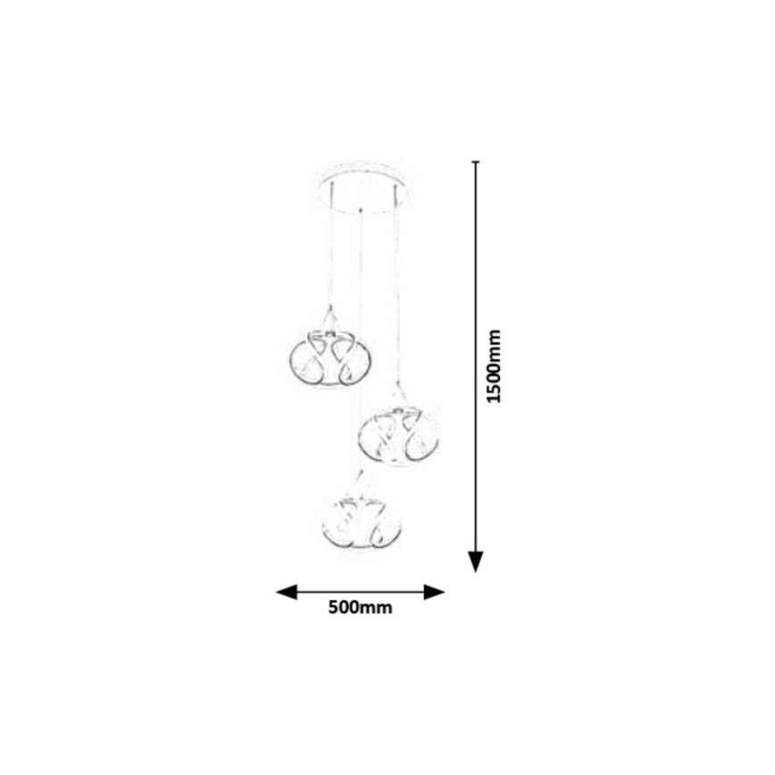 Rabalux - Lámpara LED colgante LED/50W/230V 3000K