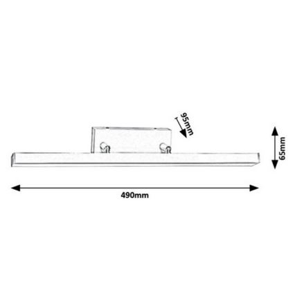 Rabalux - Aplique LED de baño LED/12W/230V IP44