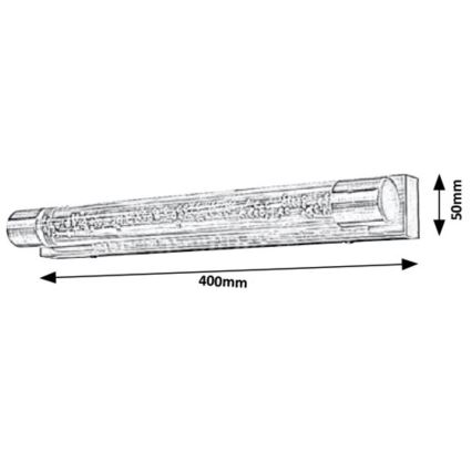 Rabalux - Aplique LED de baño 2xLED/5W/230V IP44