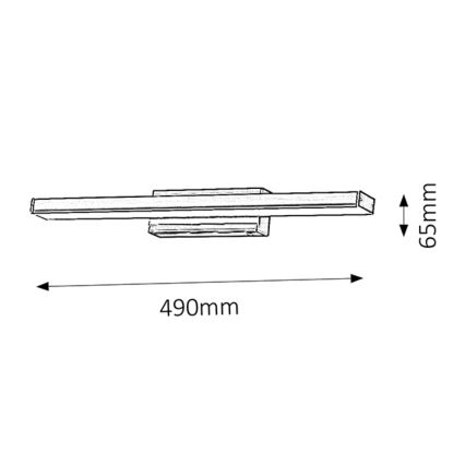 Rabalux - Aplique LED para el baño 1xLED/12W/230V IP44