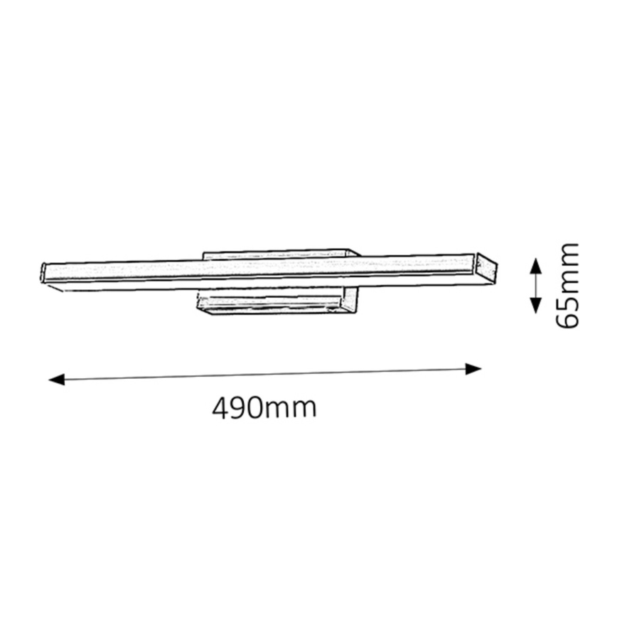 Rabalux - Aplique LED para el baño 1xLED/12W/230V IP44