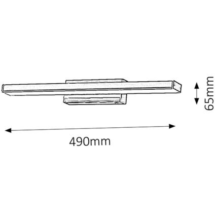 Rabalux - Aplique LED para el baño 1xLED/12W/230V IP44