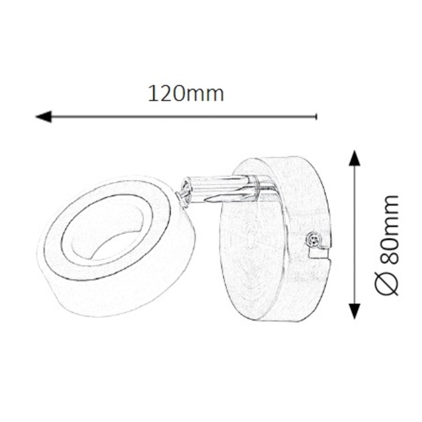 Rabalux - Foco LED de pared ZORA 1xLED/4,5W/230V