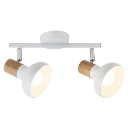 Rabalux - Foco 2xE14/40W/230V blanco
