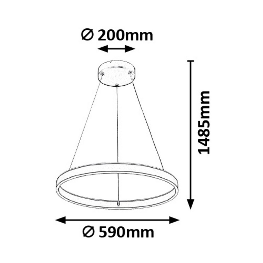 Rabalux - LED Lámpara colgante regulable LED/36W/230V + CR