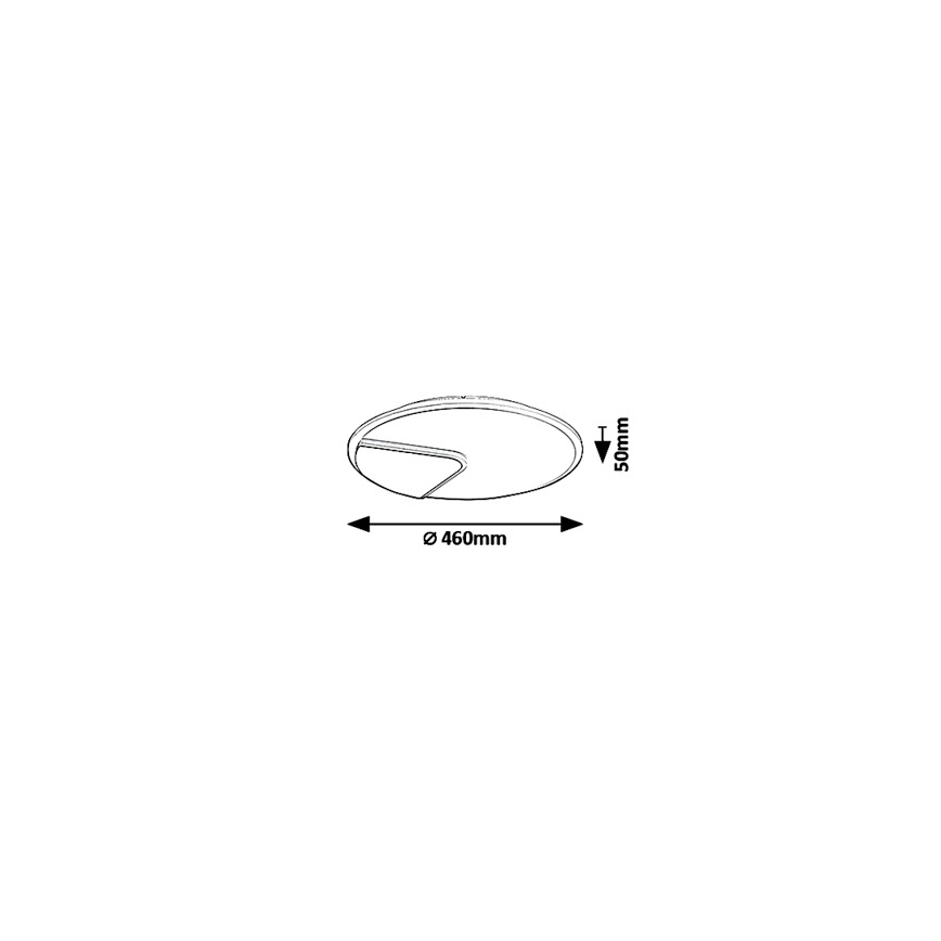 Rabalux 6329 - Plafón LED BOSWELL LED/40W/230V