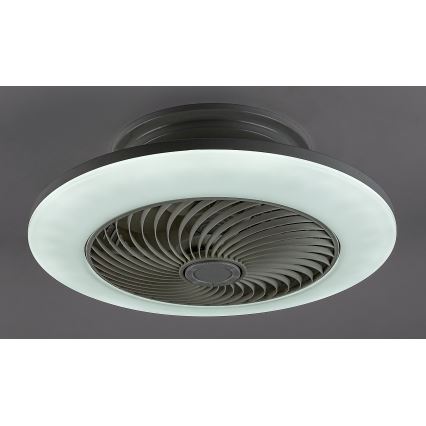 Rabalux - Plafón LED regulable con ventilador DALFON LED/36W/230V 3000-6000K + mando a distancia