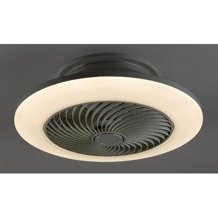 Rabalux - Plafón LED regulable con ventilador DALFON LED/36W/230V 3000-6000K + mando a distancia