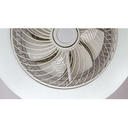 Rabalux - Plafón LED regulable con ventilador DALFON LED/36W/230V 3000-6000K + mando a distancia