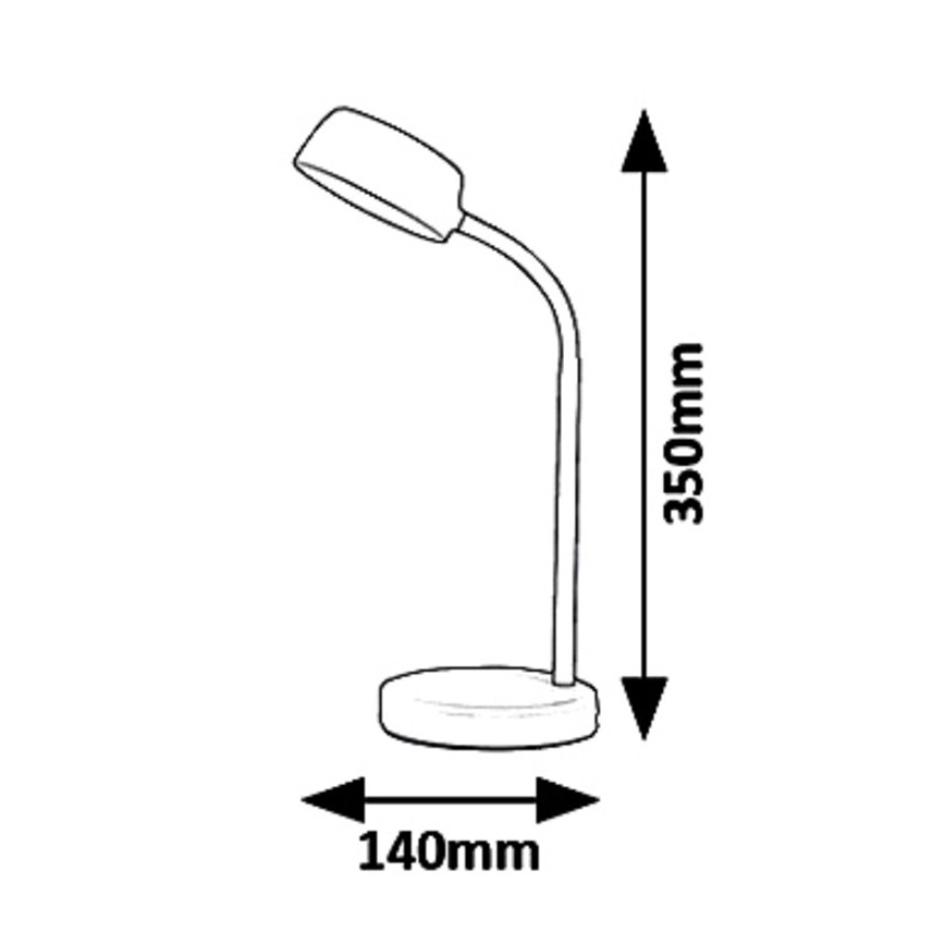 Rabalux 6778 - Lámpara de mesa LED BERRY LED/4,5W/230V