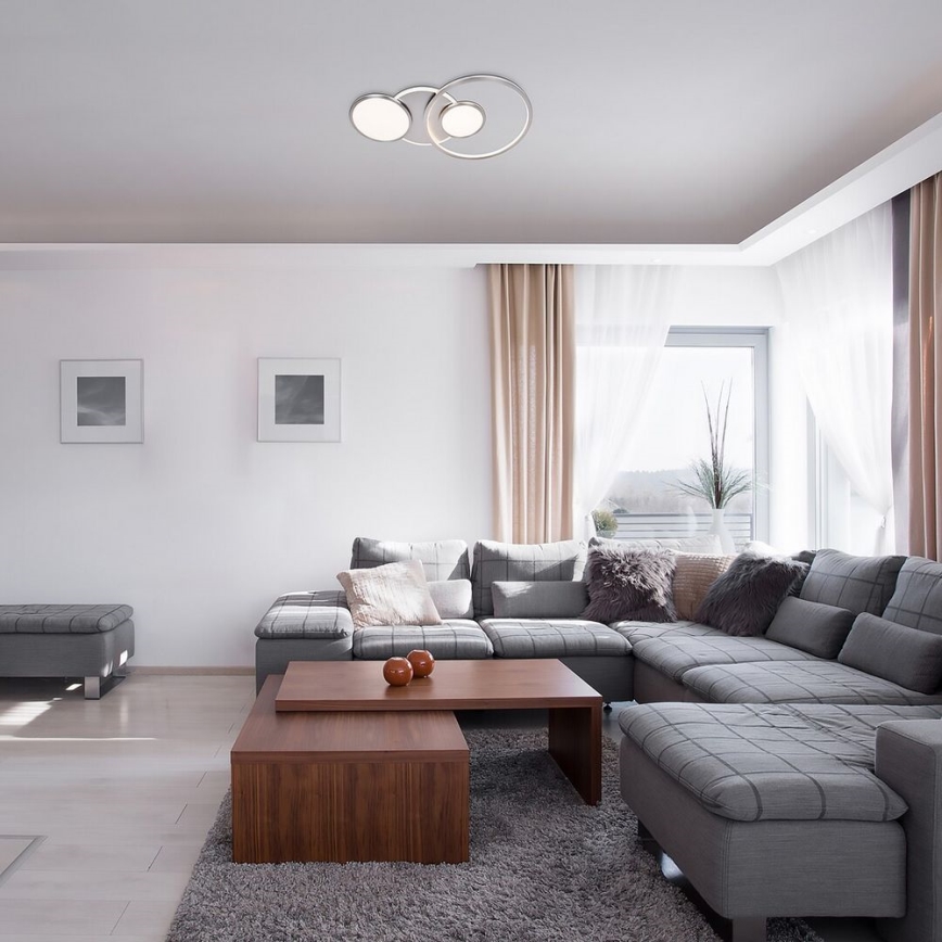 Rabalux - Lámpara de techo LED LED/50W/230V cromo brillante