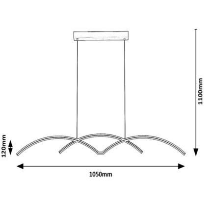 Rabalux - Lámpara LED colgante LED/40W/230V